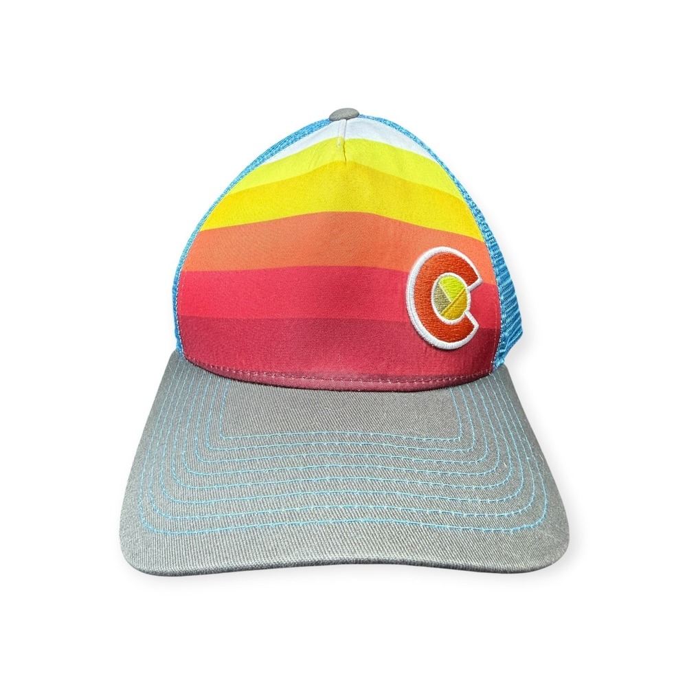 YoColorado Colorado Trucker Hats Men & Women - Sunset Fader Style Snapback